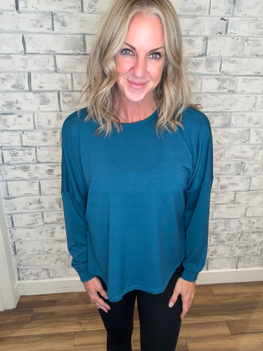 Cutout Long Sleeve Top