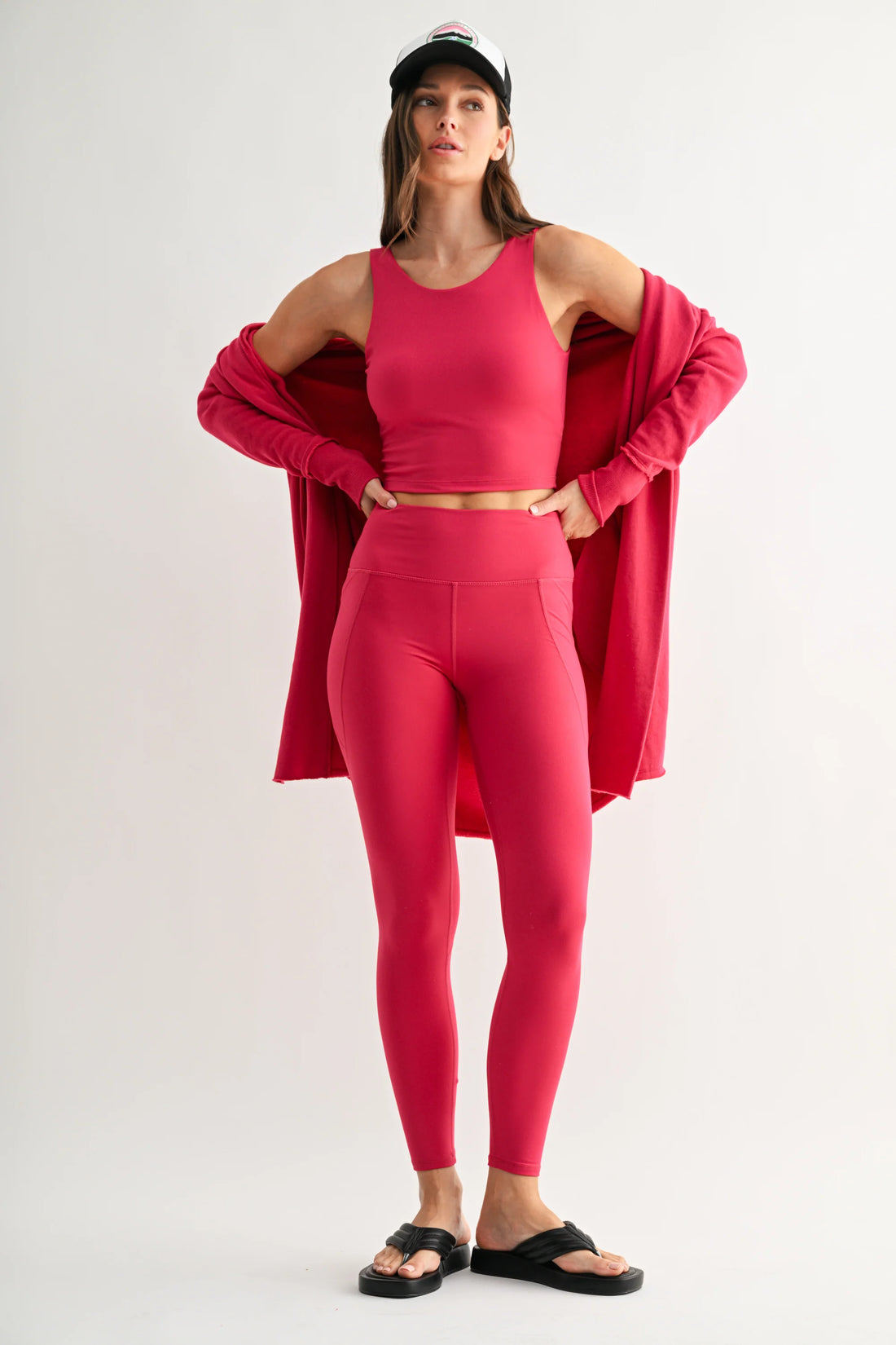 Open Front Longline Hooded Cardigan
