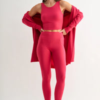 Open Front Longline Hooded Cardigan