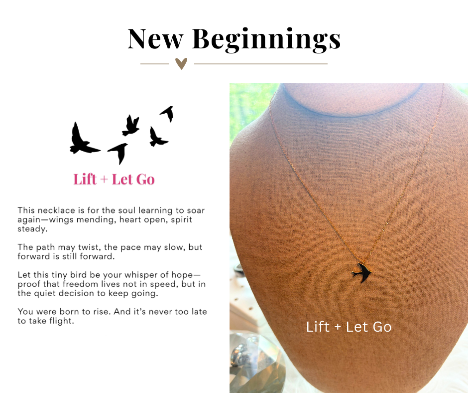 Dainty bird necklace in gold
