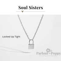 Soul Sisters Dainty Lock Necklace