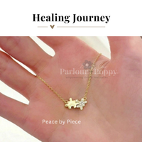 Gold Peace by Piece Necklace in Gold