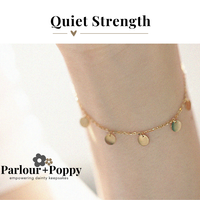 Gold dangle bracelet