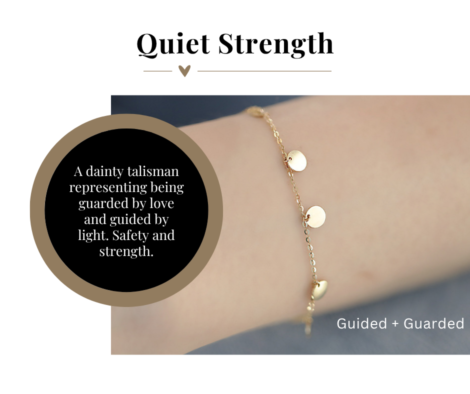 Gold dangle bracelet