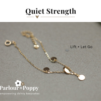 Gold dangle bracelet