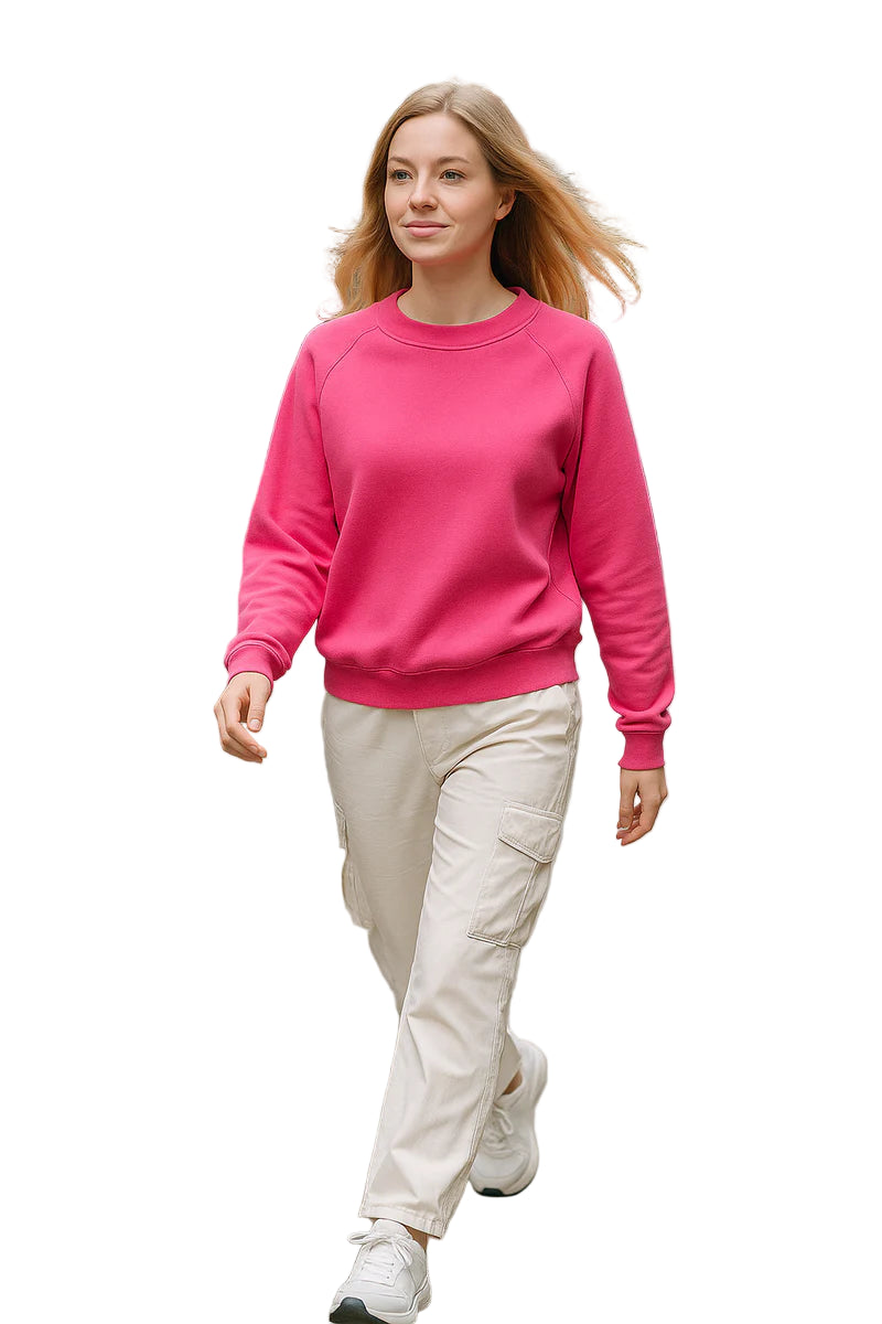 Bamboo Ruby Fleece Crew Sweater 2.0