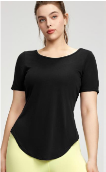 Open Back Bamboo Rib Tee