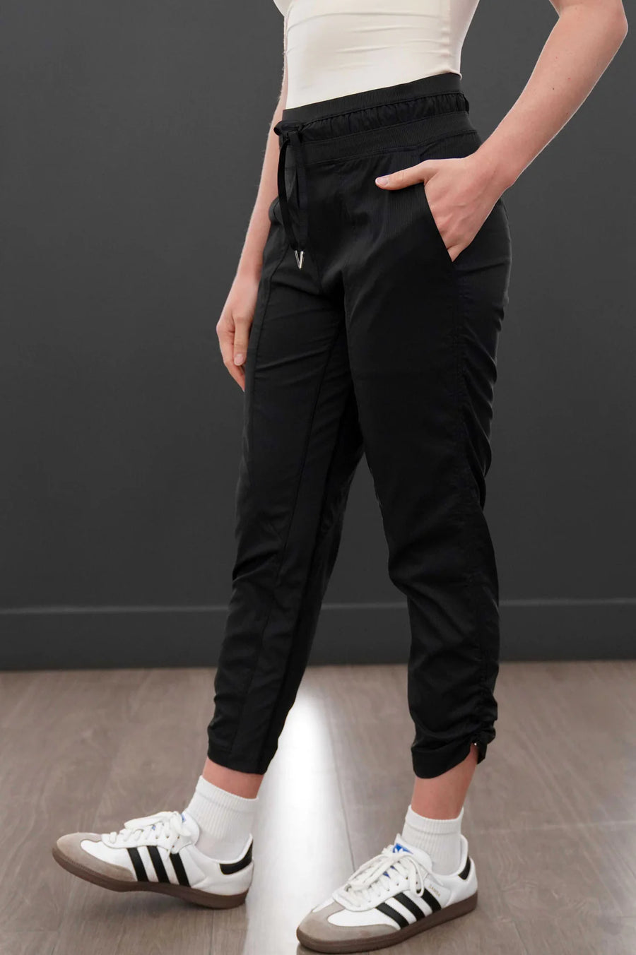 Ankle Ruched Track Pant