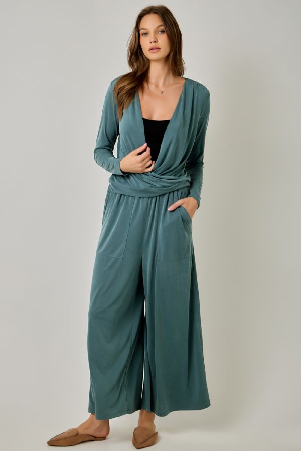 Surplice Neck Modal Top