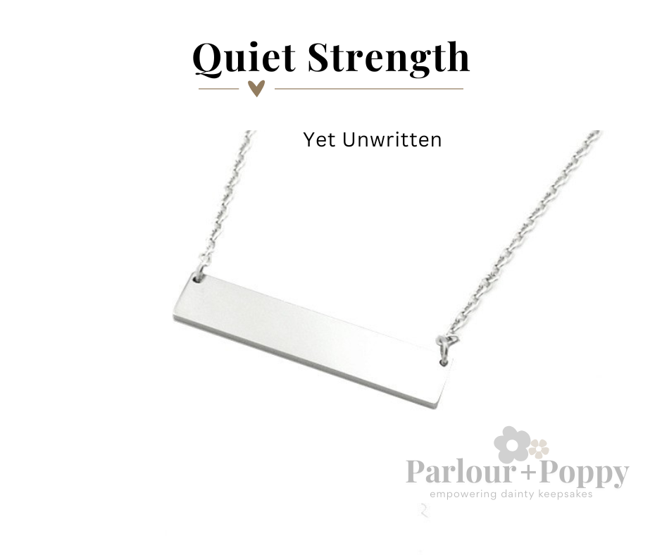 Bar Necklace in Silver