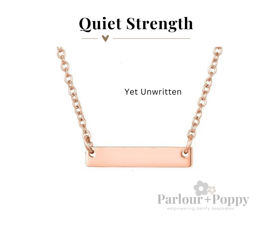 Rose Gold Bar Necklace