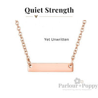 Rose Gold Bar Necklace