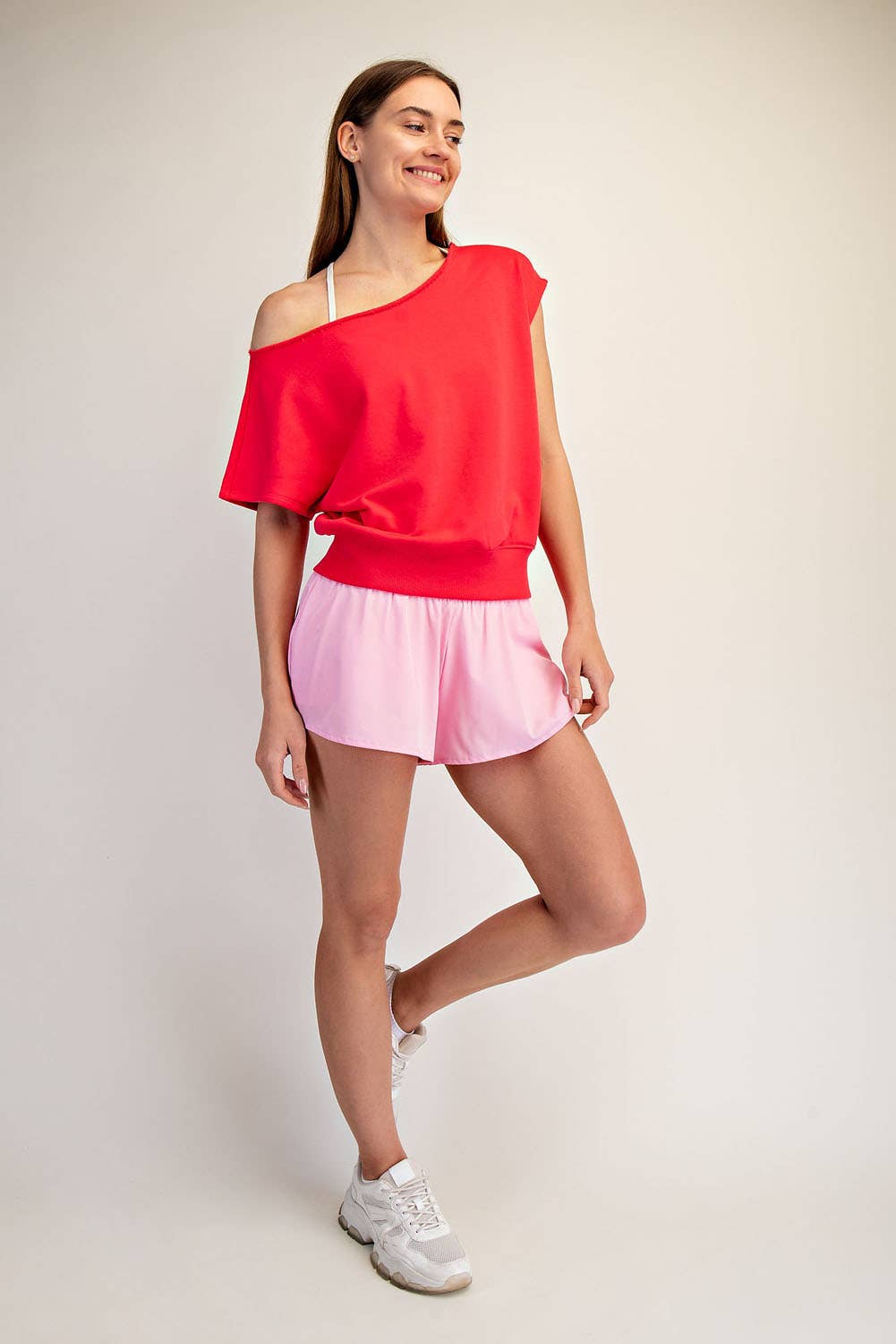 French Terry Off the Shoulder Top