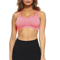 Marled Knit Activewear Sports Bra