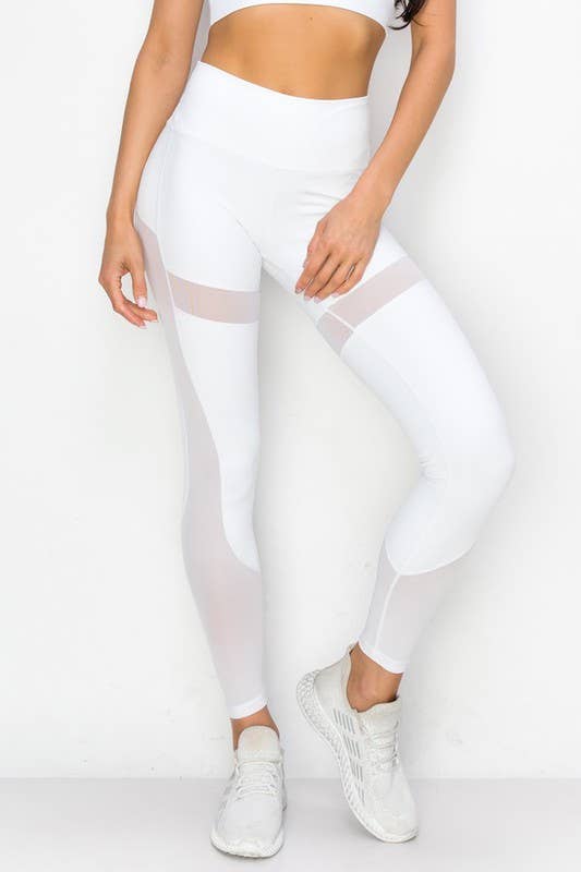 Contour Mesh Active Leggings