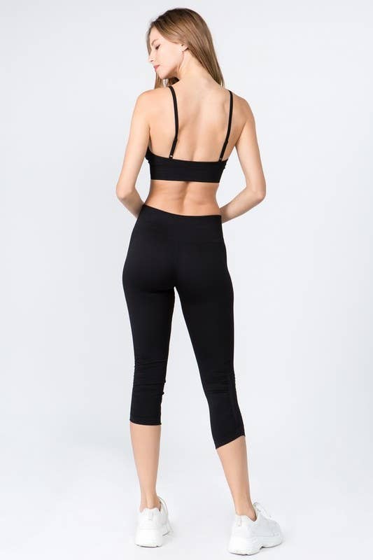 Cinched Ankle Seamless Activewear Leggings