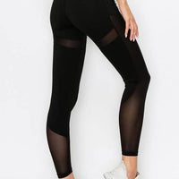 Contour Mesh Active Leggings