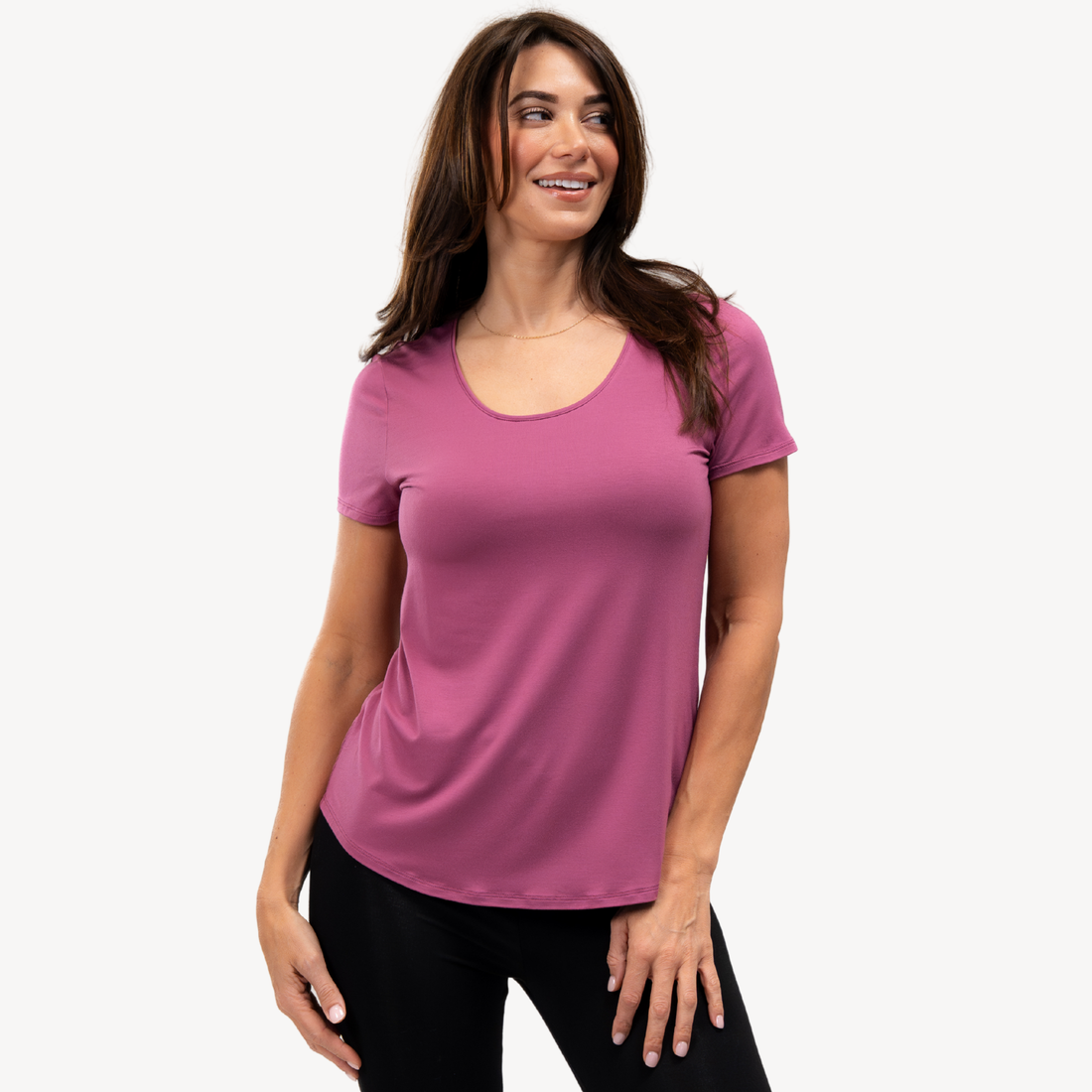 Brenda U-Neck Bamboo Tee