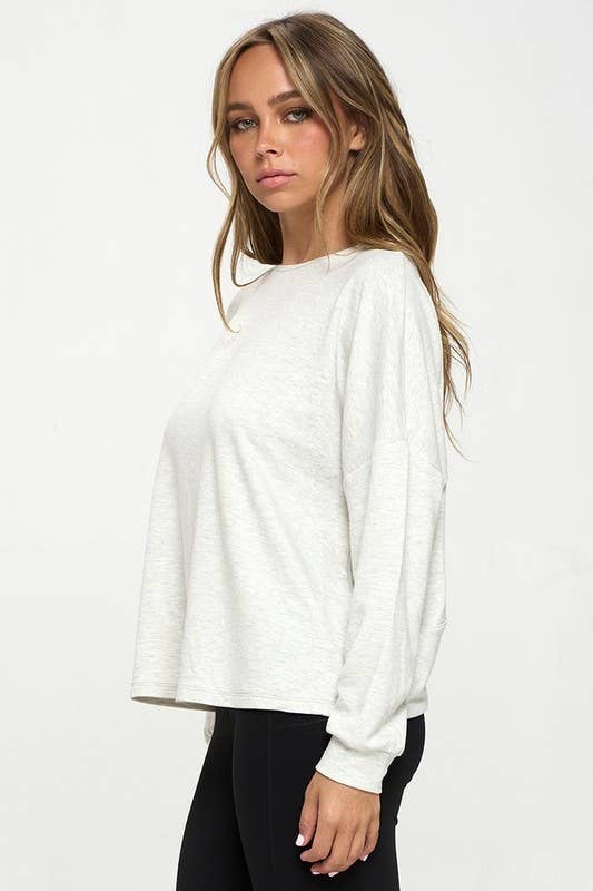 Cutout Long Sleeve Top