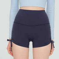 Hattie Drawstring Side Ruched Active Shorts