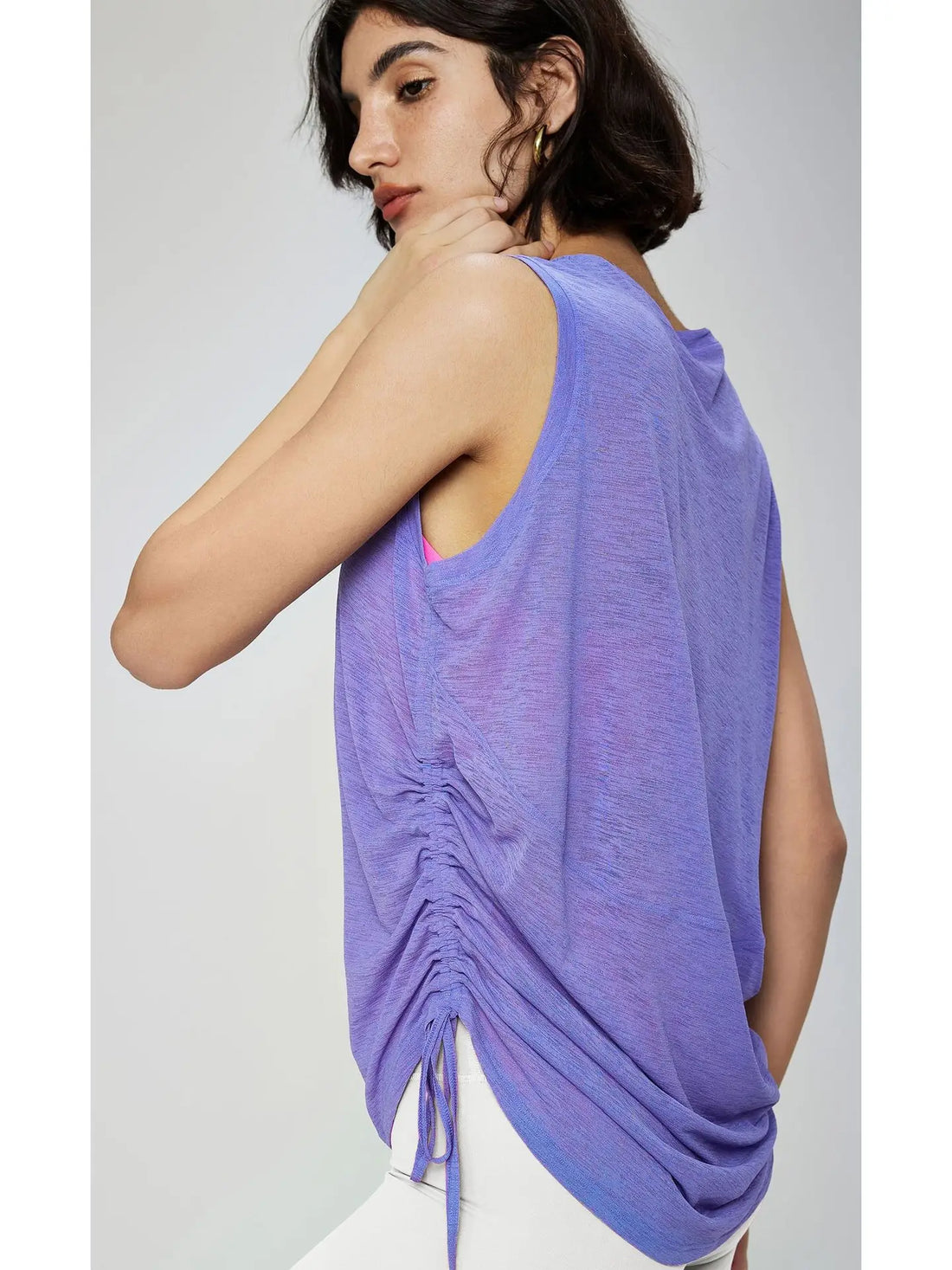 Lucia Side Ruched Cover Up Tank Top