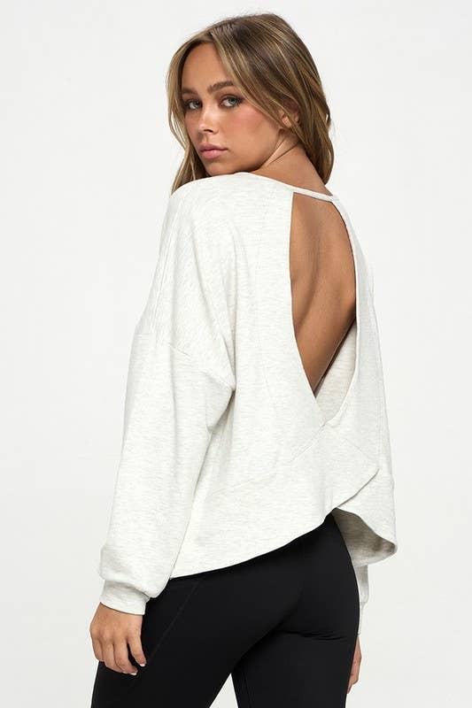 Cutout Long Sleeve Top