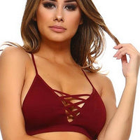 Criss Cross Ribbed Bralette