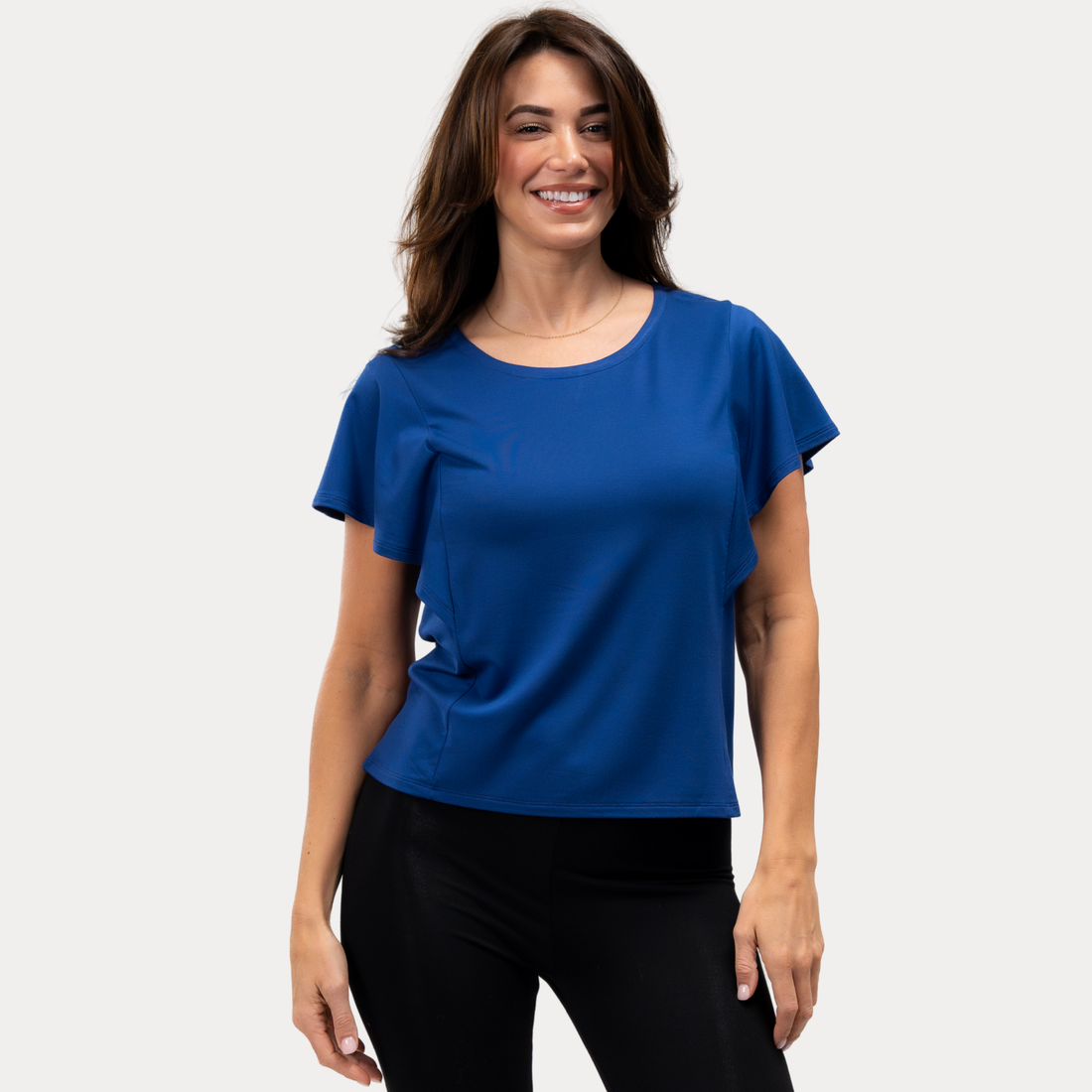Daisy Flutter Sleeve Bamboo Top