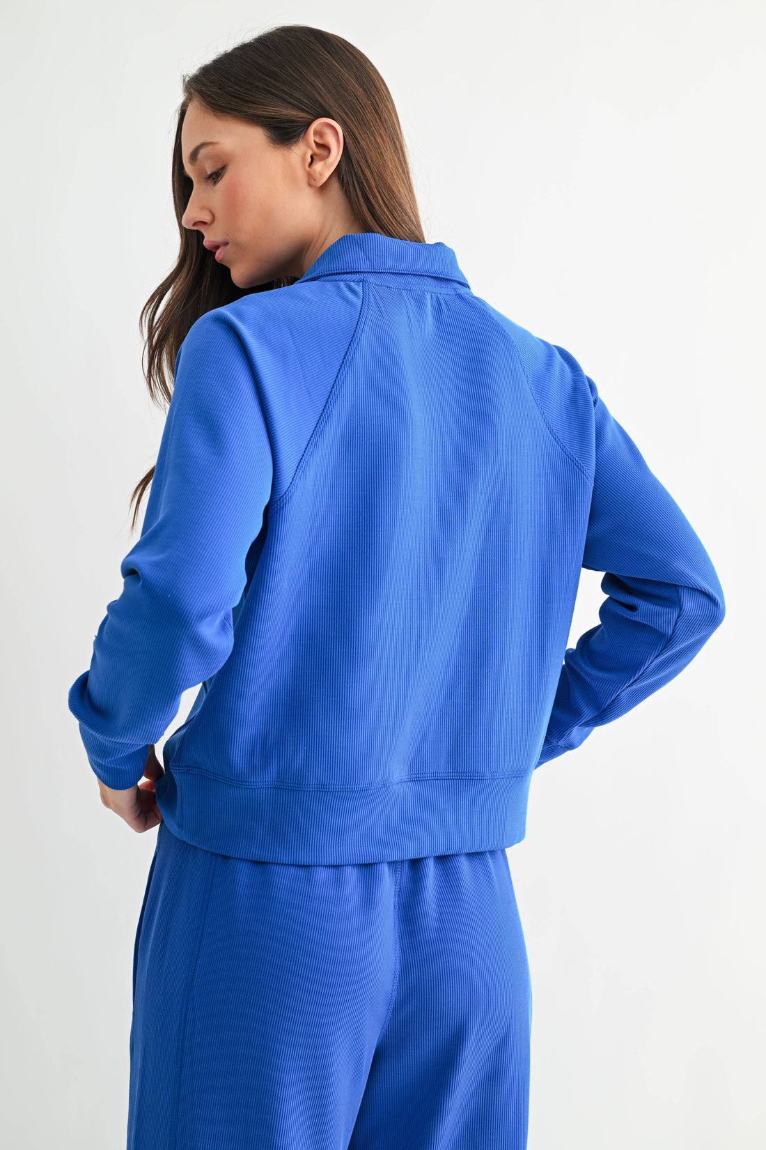 Luxe 1/4 Zip Rib Sweater