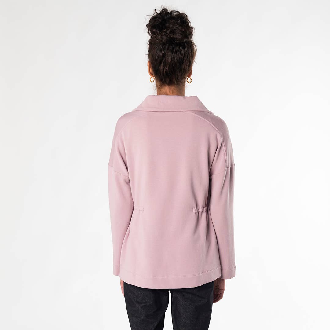 Bamboo Arden Half-Zip Sweatshirt - Soft Lavender