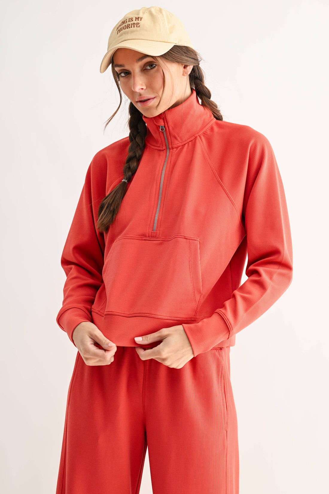 Luxe 1/4 Zip Rib Sweater