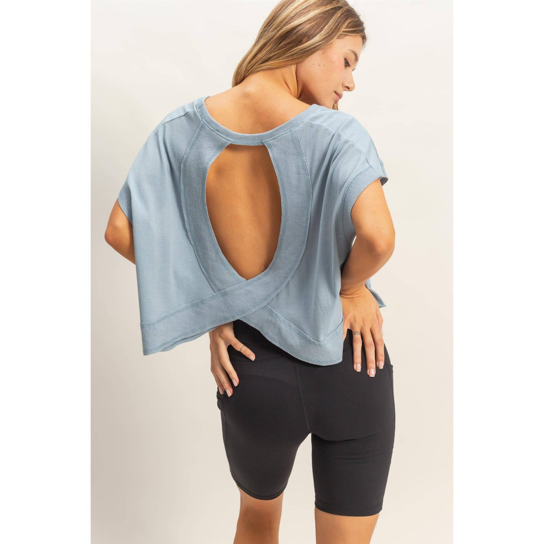 Boxy Crew Neck Top