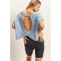 Boxy Crew Neck Top