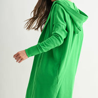 Open Front Longline Hoodie Cardigan