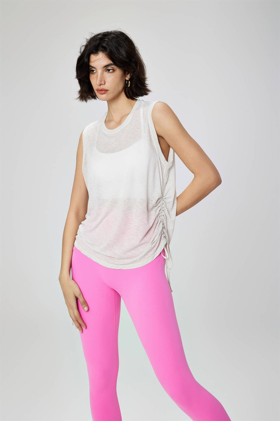 Lucia Side Ruched Cover Up Tank Top
