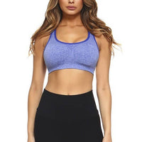 Marled Knit Activewear Sports Bra