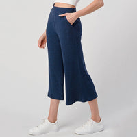 Brushed Rib Knit Lounge Capri