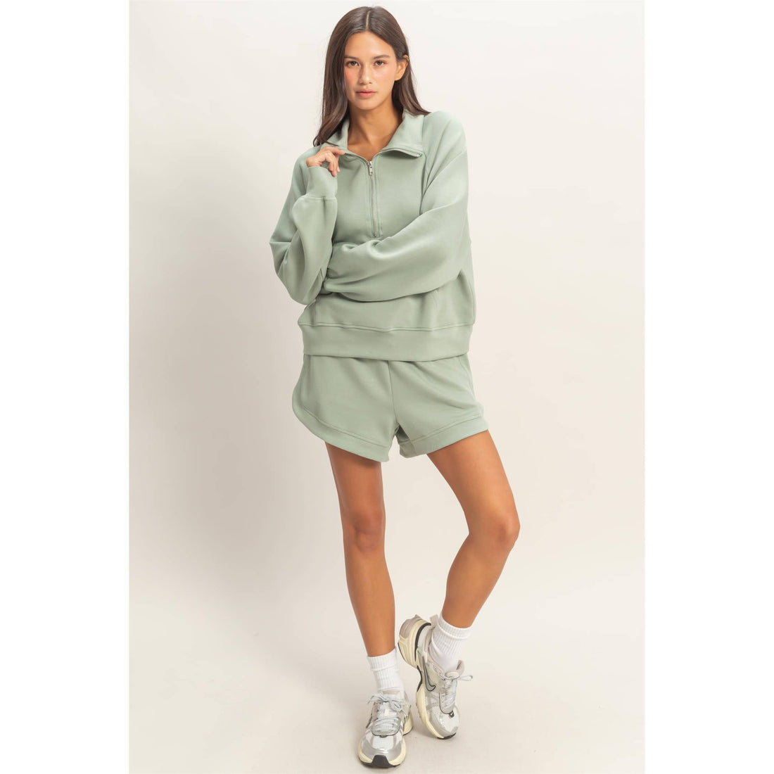 Half-Zip Collar Pullover