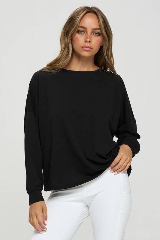 Cutout Long Sleeve Top