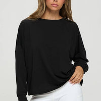 Cutout Long Sleeve Top