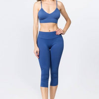Cinched Ankle Seamless Activewear Leggings