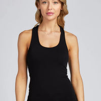C'est Moi Bamboo Ribbed Racer Back Tank