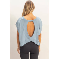 Boxy Crew Neck Top