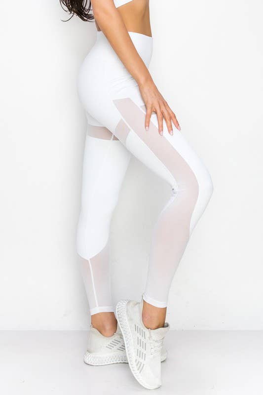 Contour Mesh Active Leggings