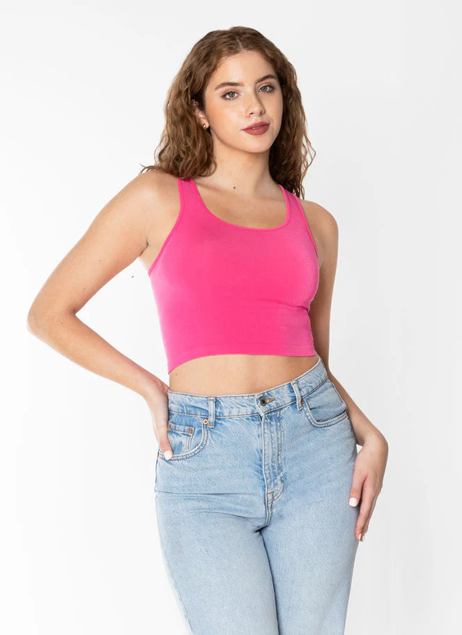 C'est Moi Bamboo Crop Tank