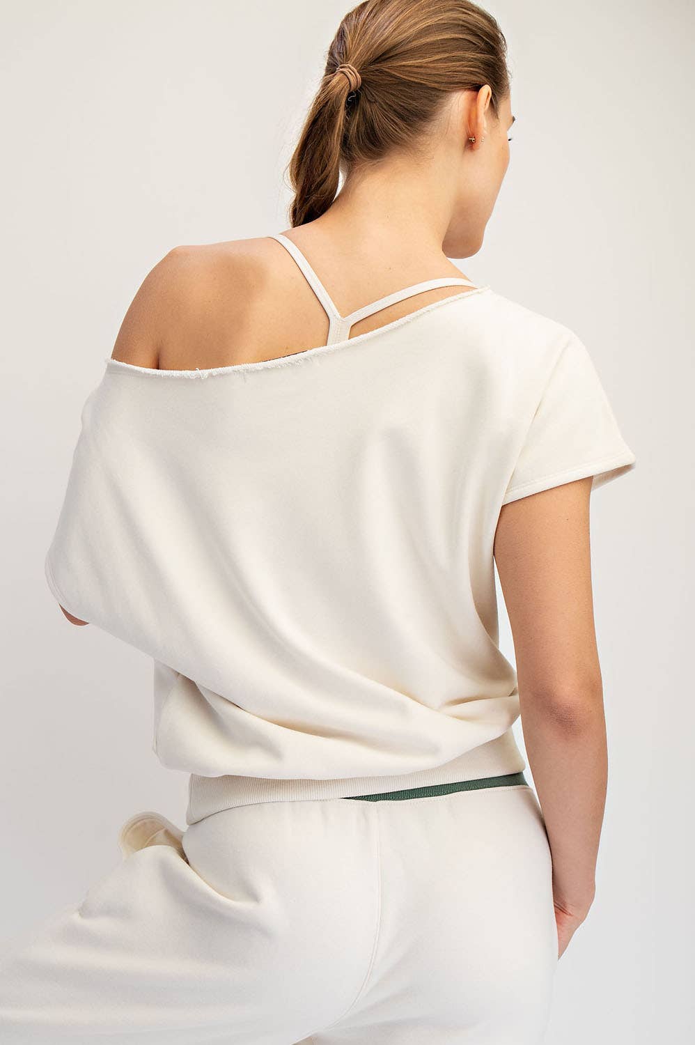 French Terry Off the Shoulder Top