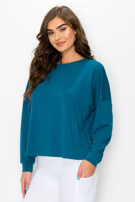 Cutout Long Sleeve Top