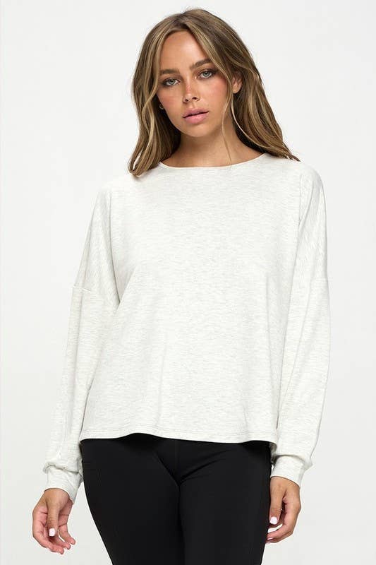 Cutout Long Sleeve Top