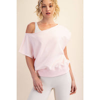 French Terry Off the Shoulder Top