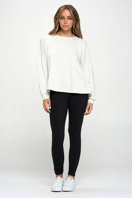 Cutout Long Sleeve Top